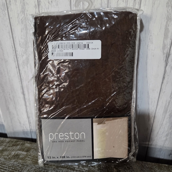 Preston One Rod Pocket Panel Linen 52in X 108in One Panel NWT - Picture 1 of 2